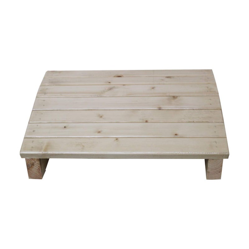 OBASIX Chair Foot Rest for Office in Natural Pine Wood Under Desk Foot Stool Foot Rest Foot Rest Under Table for Office Home Under Desk Foot Rest - Image 2