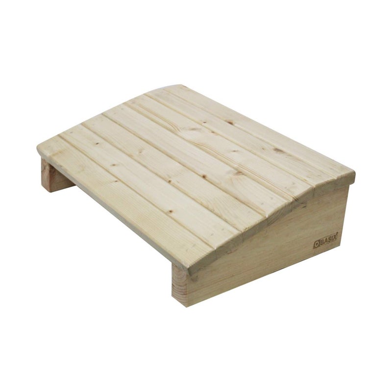 OBASIX Chair Foot Rest for Office in Natural Pine Wood Under Desk Foot Stool Foot Rest Foot Rest Under Table for Office Home Under Desk Foot Rest - Image 1