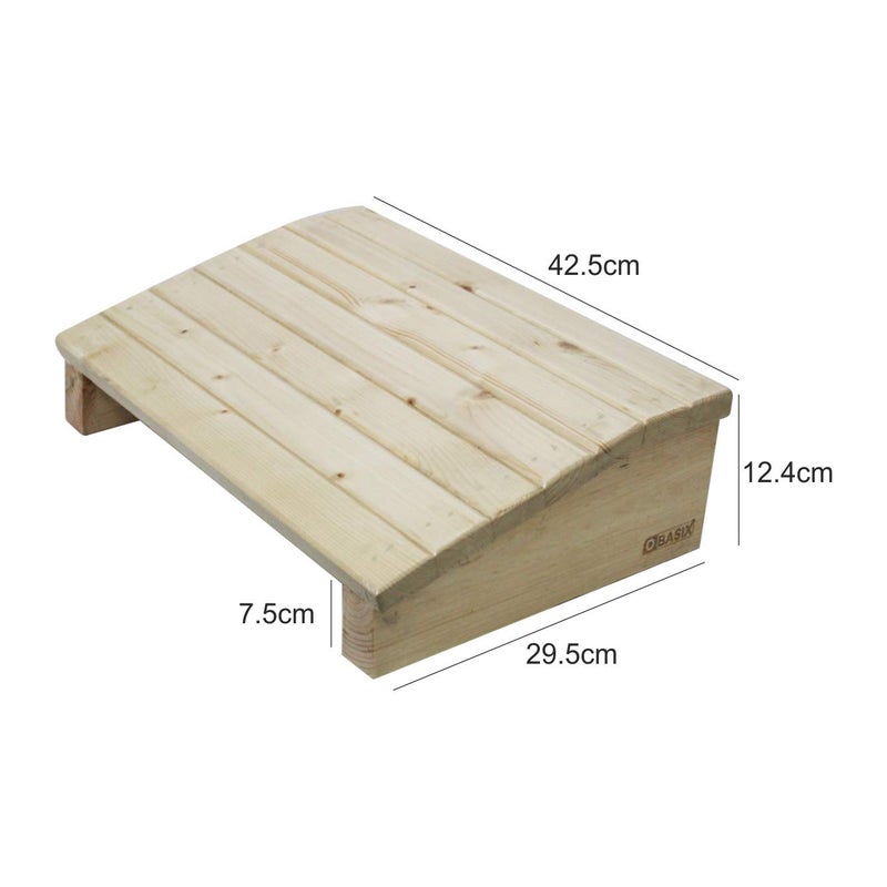 OBASIX Chair Foot Rest for Office in Natural Pine Wood Under Desk Foot Stool Foot Rest Foot Rest Under Table for Office Home Under Desk Foot Rest - Image 3