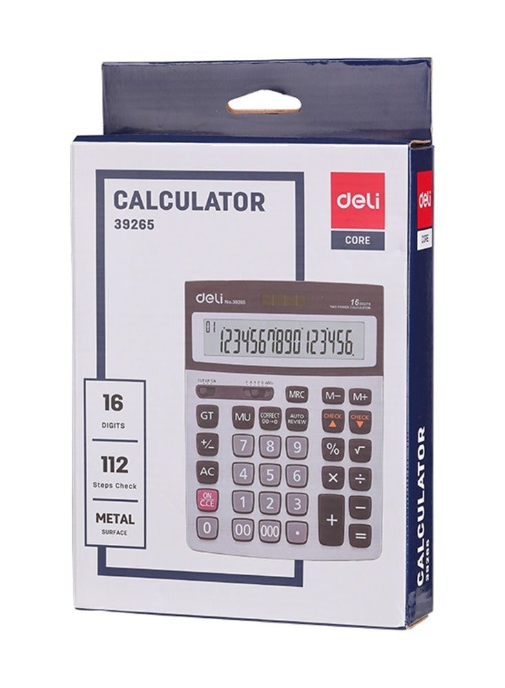Deli 16 digit two power metal desktop calculator 39265 - Image 3