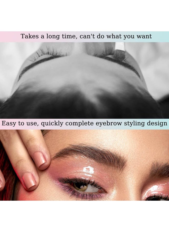 Cacay Pure - 80 Pair Eyebrow Tattoo, Biomimetic Eyebrows Tattoo Eyebrows Waterproof, Temporary Eyebrow Tattoos for Women, Waterproof Natural False Eyebrows Makeup Sticker for Eyebrow Grooming Shaping (A4) - Image 1