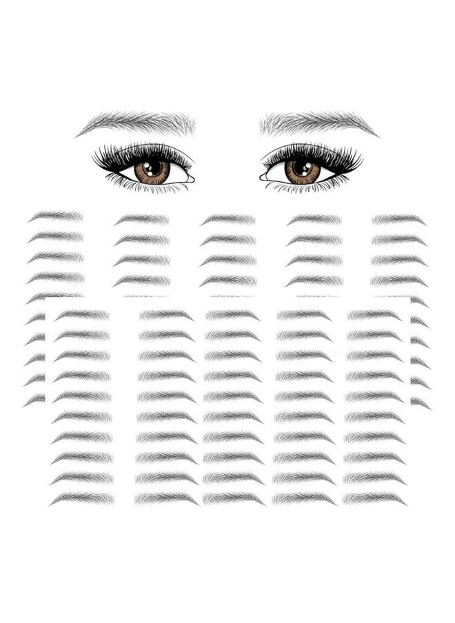 Cacay Pure - 80 Pair Eyebrow Tattoo, Biomimetic Eyebrows Tattoo Eyebrows Waterproof, Temporary Eyebrow Tattoos for Women, Waterproof Natural False Eyebrows Makeup Sticker for Eyebrow Grooming Shaping (A4) - Image 1