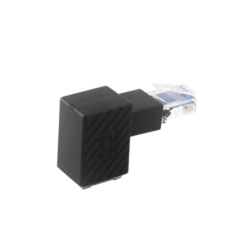 90 degree RJ45 male-to-female adapter elbow network cable male-to-female network extension Crystal Head - Image 1