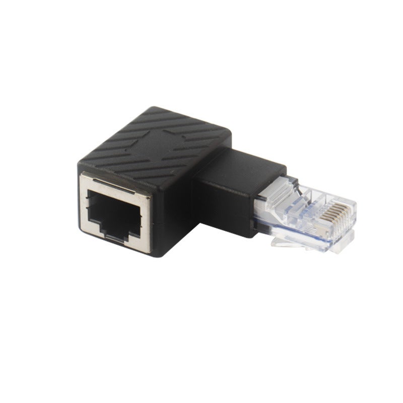 90 degree RJ45 male-to-female adapter elbow network cable male-to-female network extension Crystal Head - Image 4
