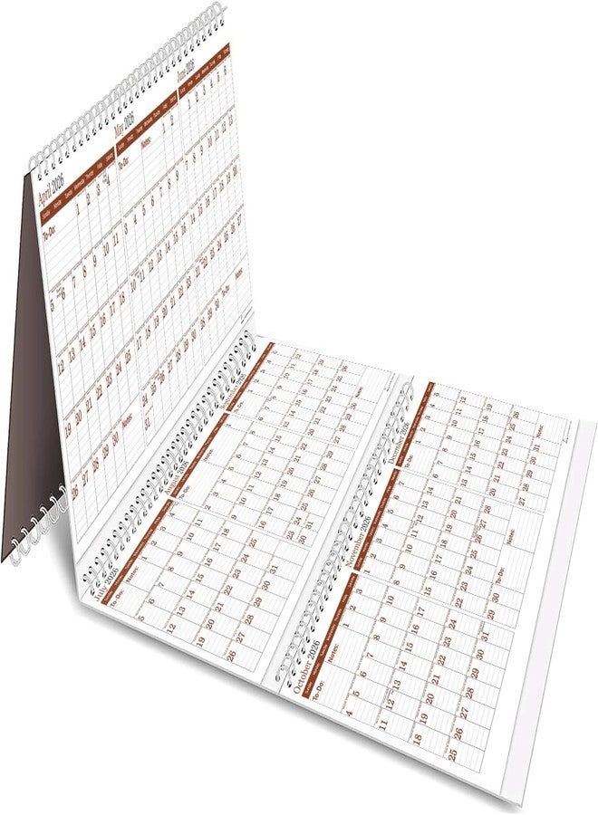 STRIVE ZEN 2026-2029 Yearly Wall Calendar by STRIVE ZEN, Quarterly Planner, Move a Page, Julian Date, January 2026 to December 2029, Thick Paper, Vertical, Rolling 12 months, 36" x 17", 4 Full Years, 48 Months - Image 1