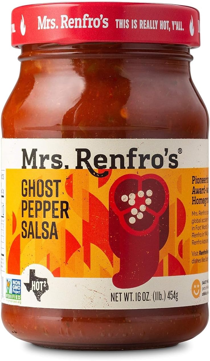 Mrs. Renfro's Ghost Pepper Salsa - 16 oz - Image 1