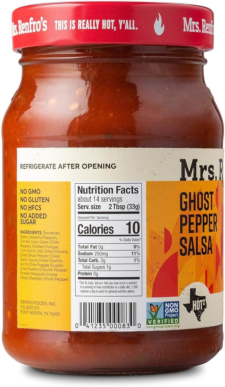 Mrs. Renfro's Ghost Pepper Salsa - 16 oz - Image 2