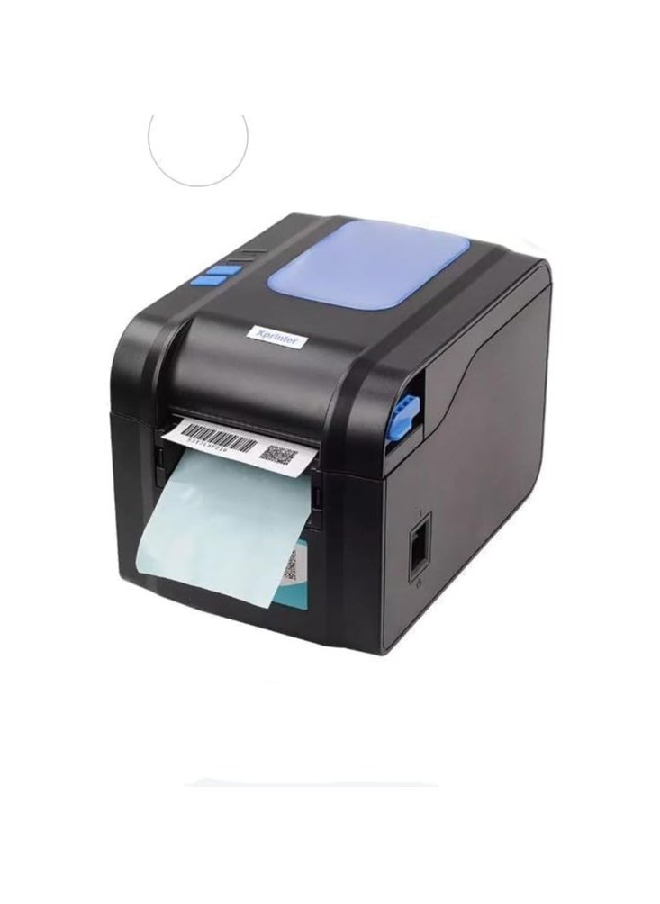 Xprinter Xprinter XP-370B Thermal Barcode Label Printer – High-Speed Monochrome Printing for Bulk Batches – Black  - Image 1