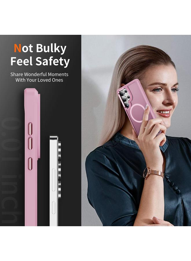 اس-توب جراب لهاتف Samsung Galaxy S25 Ultra 5G مع حماية عدسة الأجهزة MagSafe المغناطيسية PC الهجينة TPU - Image 5