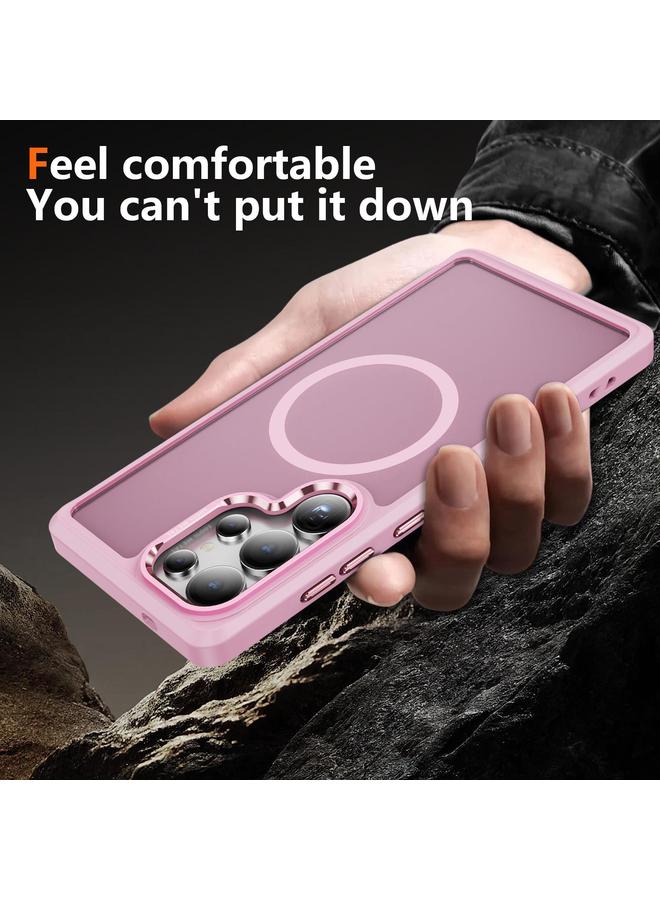 اس-توب جراب لهاتف Samsung Galaxy S25 Ultra 5G مع حماية عدسة الأجهزة MagSafe المغناطيسية PC الهجينة TPU - Image 3