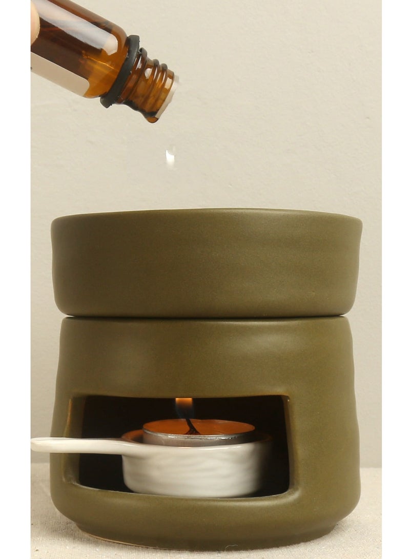 Essential Oil Candle Warmers,  Ceramic Tealight Candle Holder Oil Burner,Aroma Oil Burner, Oil Burner Aromatherapy Oil Warmer Home Bedroom Decoration  - Image 2
