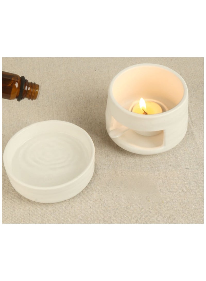 Essential Oil Candle Warmers,  Ceramic Tealight Candle Holder Oil Burner,Aroma Oil Burner, Oil Burner Aromatherapy Oil Warmer Home Bedroom Decoration  - Image 3