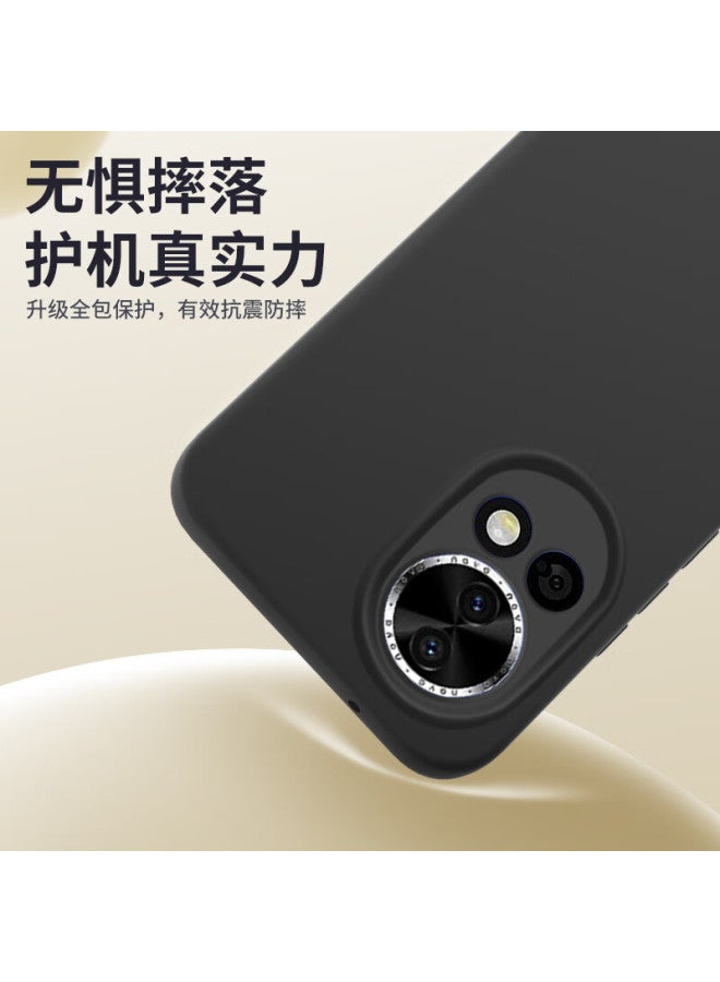 Shangsu, Suitable For Huawei Nova 12 Pro Phone Case, Nova 12 Pro Protective Cover, Premium Liquid Silicone Soft Shell, Full Lens Protection, Shockproof, For Women And Men, Simple Outer Shell, Antique White - Image 3