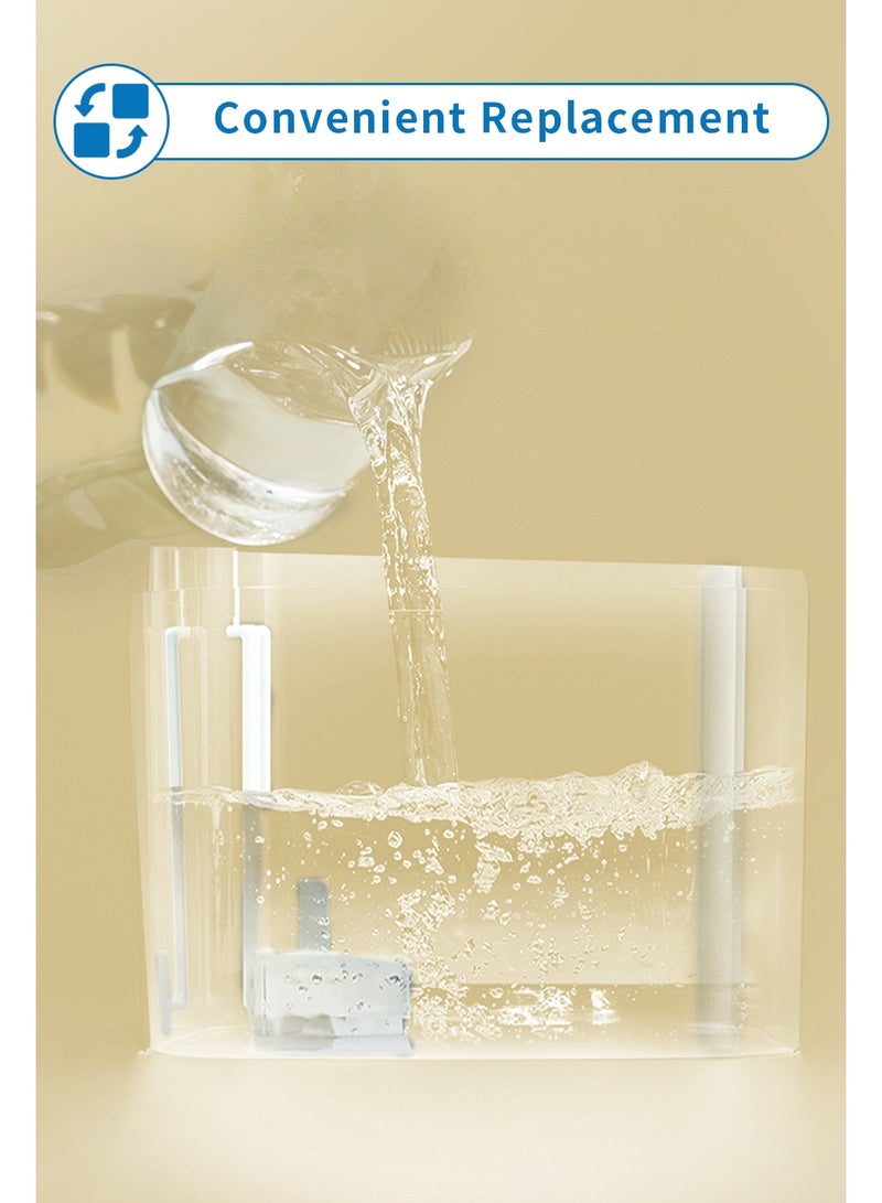 ليوكور فلاتر نافورة المياه Cat ل 2.2 استبدال فلتر نافورة موزع المياه الحيوانات الأليفة بـ 8 اسفنجات (8 فلاتر و 8 اسفنجات) - Image 5