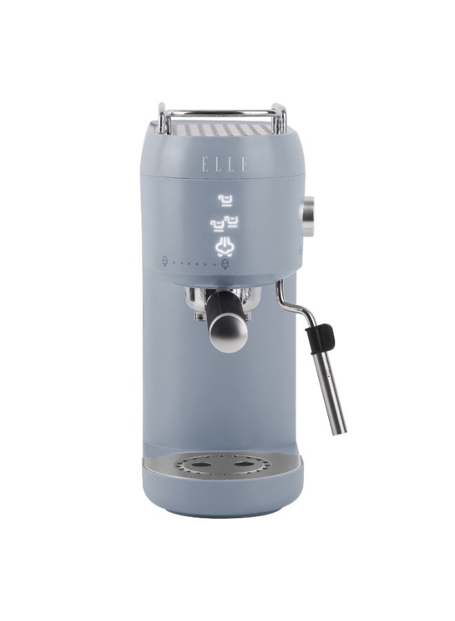 ELLE Panache Series Espresso Coffee Maker, Blue, 1L Water Tank, 20-Bar Pressure, Integrated Milk Frothing System, 1400W, Sleek Design - Image 2