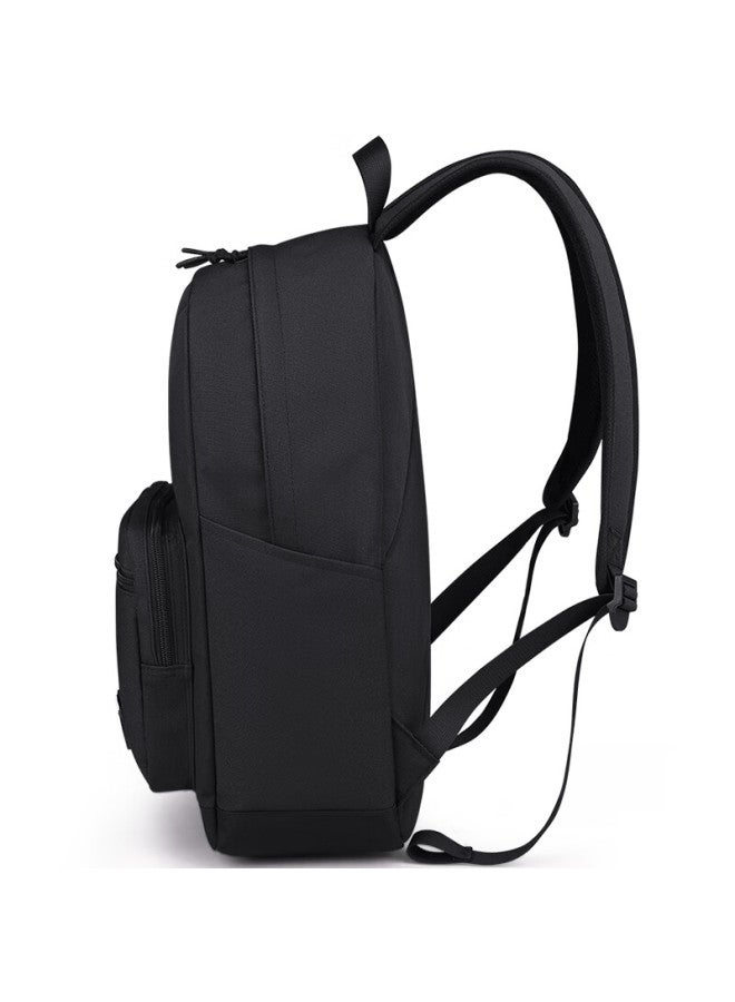 Edison Edison High School Student Backpack Lightweight Water-resistant Double Shoulder Bag Casual Sports Travel Backpack W01-1 Black - Image 5