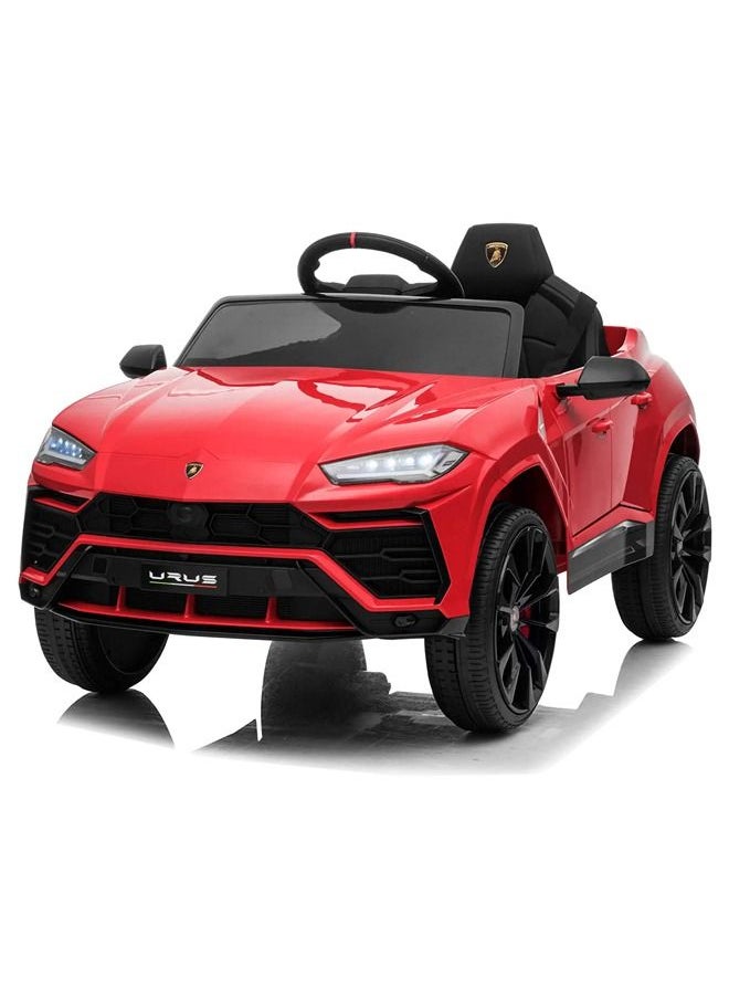 BAYBEE Licensed Lamborghini Urus Rechargeable Battery Operated Car For Kids Ride On Baby Car With Remote Music Light Kids Car Electric Car Battery Operated Ride On Car For Kids 2 To 6 Years Boys Girls Red  - Image 1