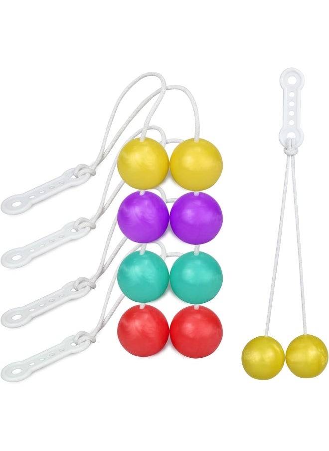 ECVV - 4Pcs Lato Lato Click Clacker Ball, Pro-Clackers Ball, Hand Wrist Exercise Ball, Colorful Clackers Knockers Balls- Assorted Clacker Balls on a String, Swinging Ball Toys | Random Color | - Image 1