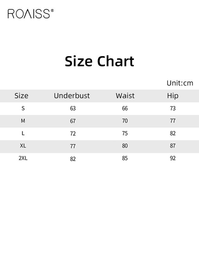 roaiss Women's V-Neck Short-Sleeved Bikini Swimsuit Nylon High-Elasticity Comfortable Breathable Stretchy Tight-Fitting Backless Two-Piece Swimsuit Set Black - Image 5