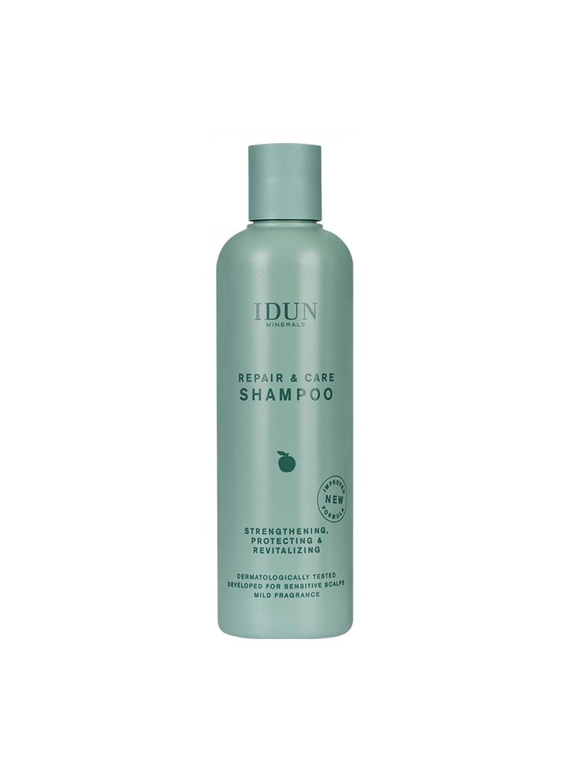 IDUN MINERALS Repair Shampoo  HairScalp Wash for DryDamaged Hair  Intense Moisture  Strength  SoftSilky  Malic Acid Apple Stem Cell  Sunflower Betaine  Panthenol  100 Vegan  845 oz I0100343 