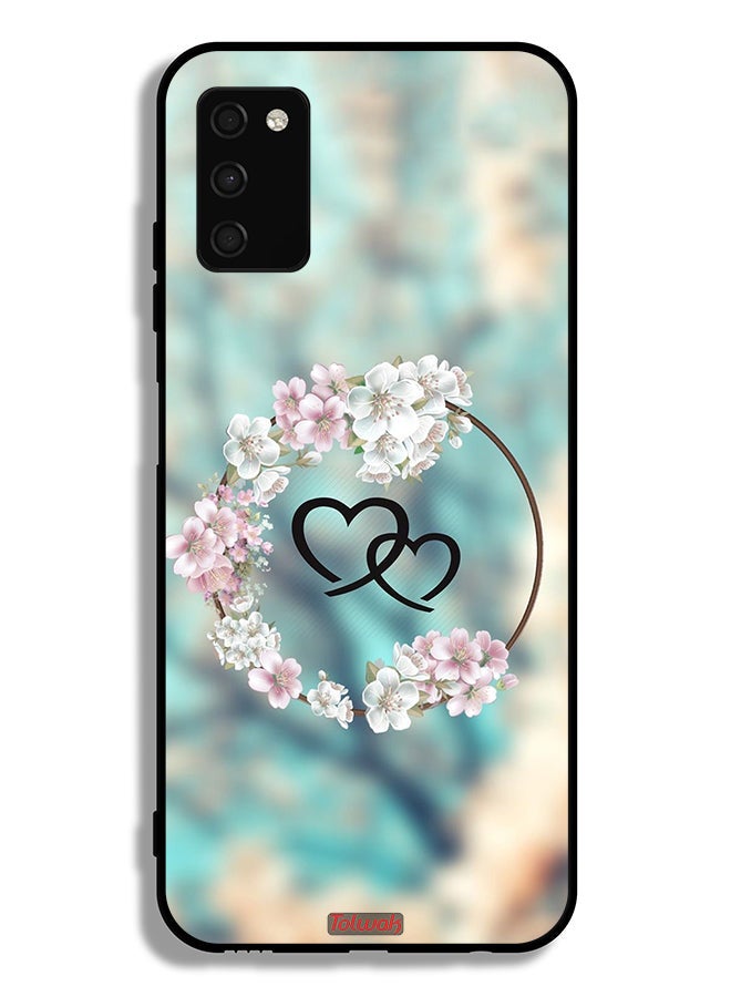 Tolwak Samsung Galaxy A02s Protective Case Cover Hearts In Ring Art - Image 1