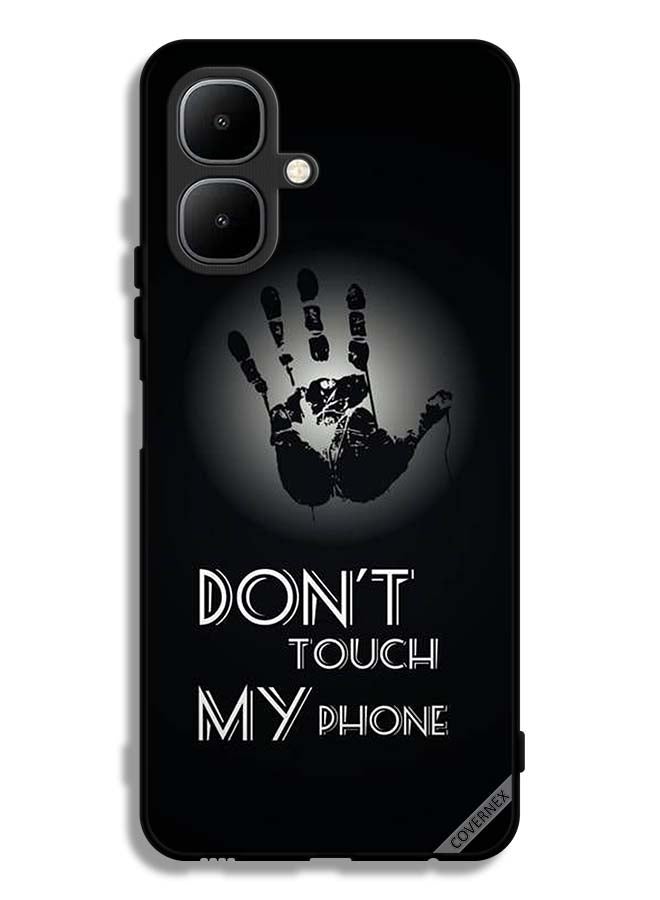 Infinix Smart 10 Protective Case Cover Don't Touch My Phone Hand