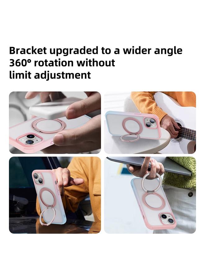 زبون جراب لهاتف iPhone 13 Pro Max مع حامل MagSafe من البولي كربونات والبولي يوريثين الحراري الهجين - Image 4