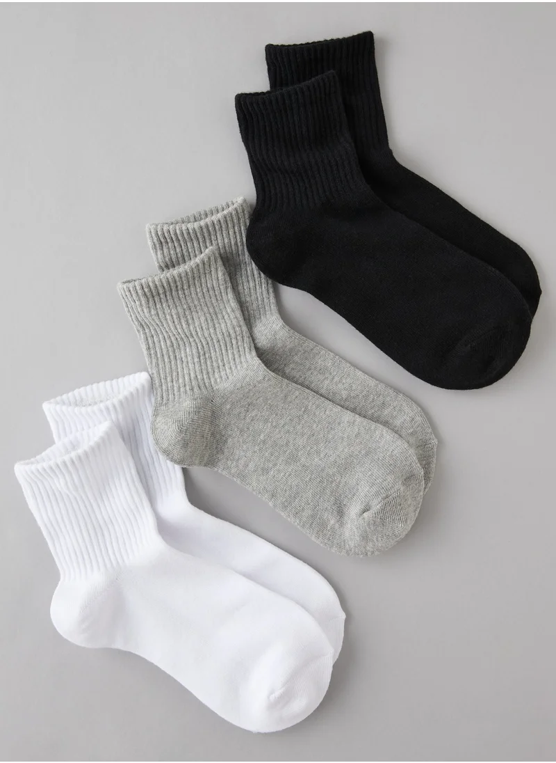 امريكان ايجل AE Boyfriend Socks 3-Pack