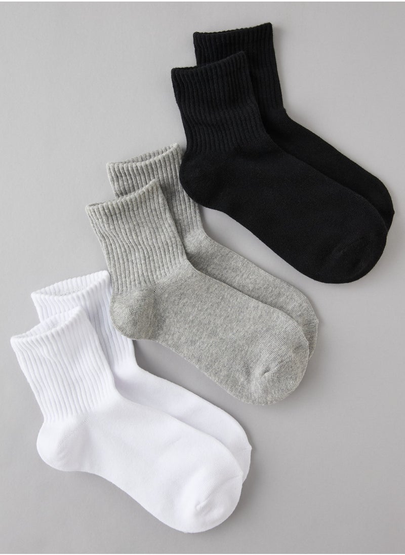 American Eagle AE Boyfriend Socks 3-Pack 