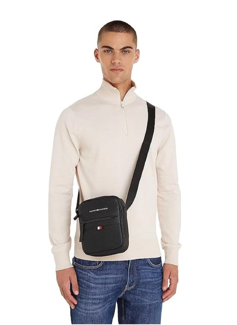 Tommy Hilfiger Plus Tommy Hilfiger Men's Essential Mini Reporter Bag, Black  - Image 4