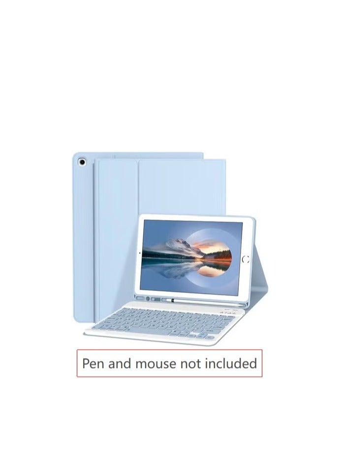 Keyboard Case for iPad 9th/8th/7th Generation 10.2 Inch [Magnetic Detachable Wireless Keyboard][Support 3 System] Flip Stand Case with Pencil Holder for iPad 10.2 2021/2020/2019, Blue - Image 1