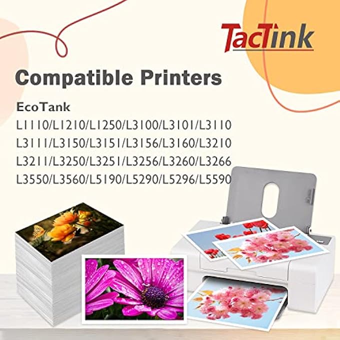 103 INK BOTTLE FOR EPSON 103 FOR EPSON ECOTANK L1110/L1210/L1250/L3100/L3101/L3110/L3111/L3150/L3151/L3156/L3160/L3210/L3211/L3250/L3251/L3256/L3260/L3266/L3550 - Image 2