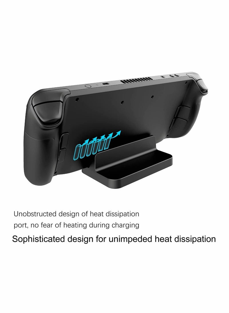 KASTWAVE Stand Base, for Valve Steam Deck, Portable Desk Dock, for Nintendo Switch Compact Non-Slip Holder Accessories - Black - Image 2