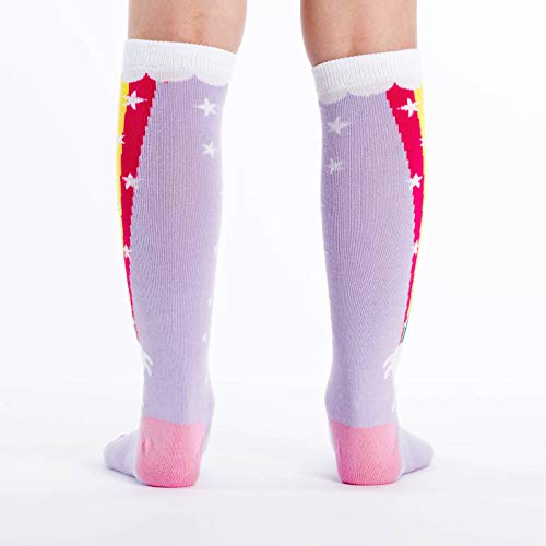 Sock It To Me Girls Rainbow Blast Unicorn Knee High Socks - Image 2