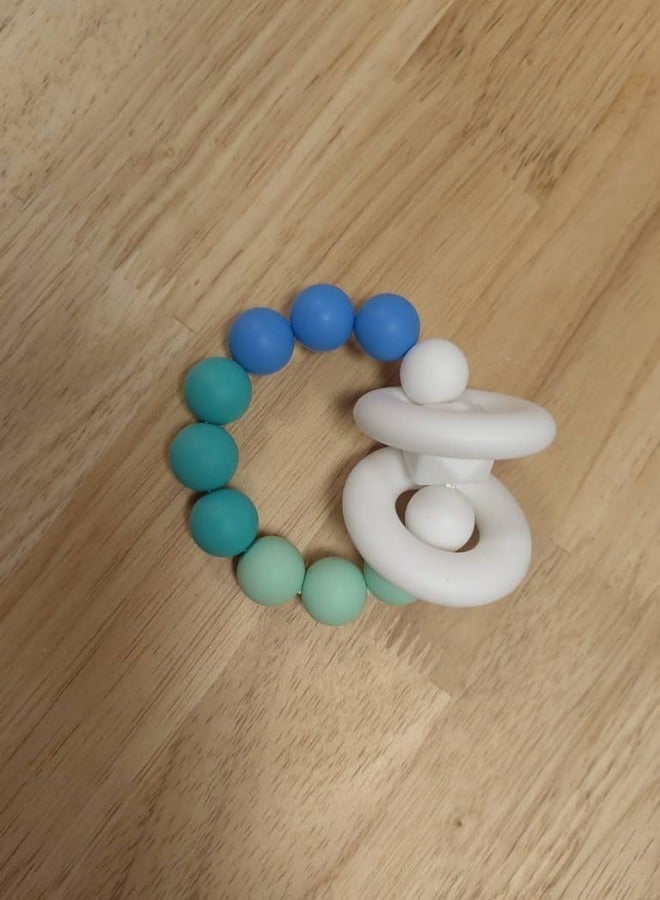 Beads Silicone Bracelet Teether Green