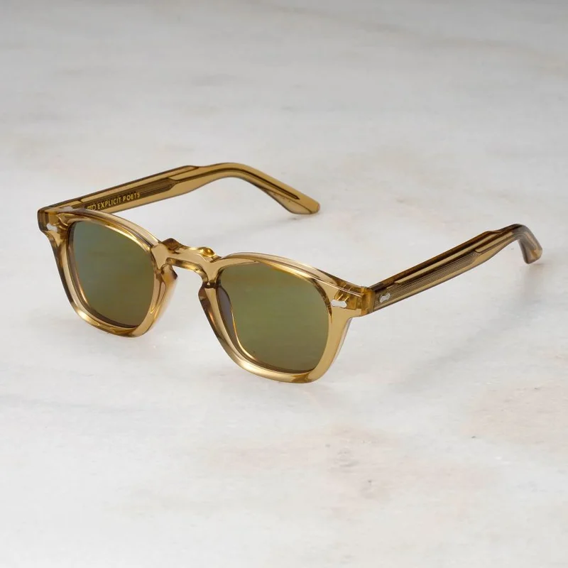  اكسبليست باوتس EXPLICIT POETS A14EP7-ANDREW CHAMPAGNE-GREEN SUNGLASSES