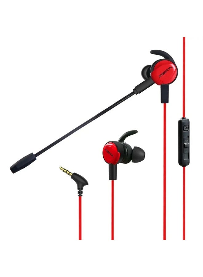Xiberia MG-1 Wired Gaming Headset with 3.5mm Jack, Long Flexible and Detachable Microphone, 360° Rotating Stereo Bass Gaming Headset with Detachable Noise Cancellation, 4D Vibration, 7.1 Surround Stereo Sound, Lightweight 1.2m Cable - Image 1