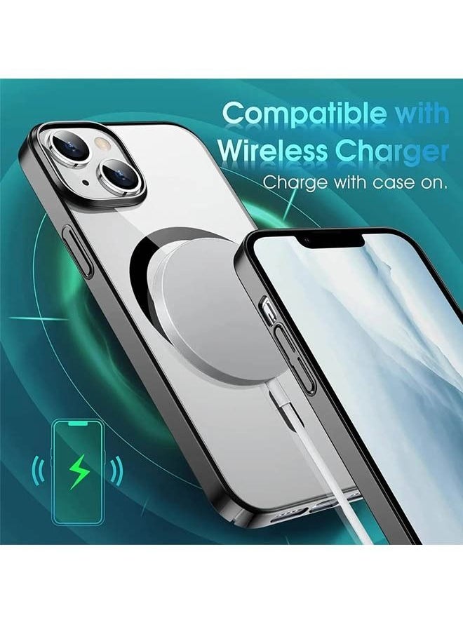 Iphone 15 Plus 6.7 Inch Case  Compatible with MagSafe Case Matte Magnetic Case Cover for iPhone 15 Plus 6.7" Drop Tested Shockproof Phone Case Anti-Scratch Oil&Fingerprint Resistant