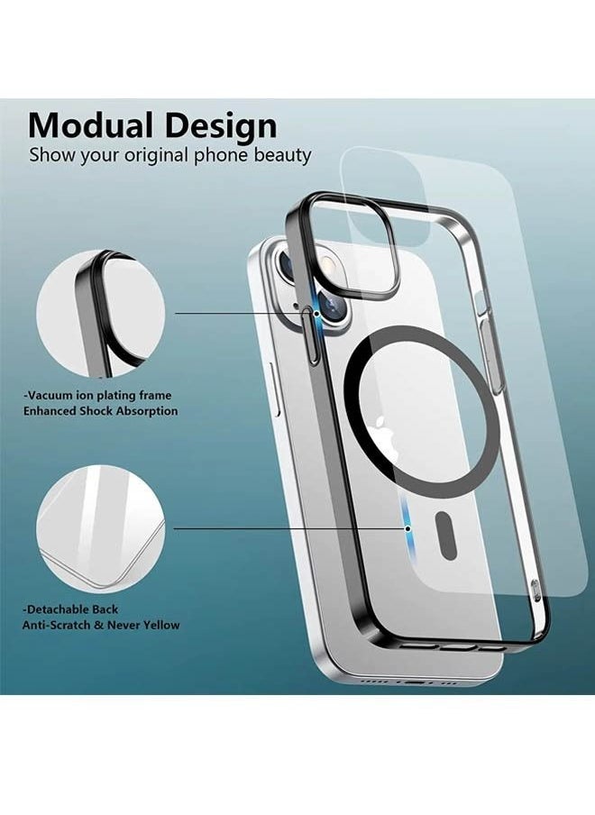 Iphone 15 Plus 6.7 Inch Case  Compatible with MagSafe Case Matte Magnetic Case Cover for iPhone 15 Plus 6.7" Drop Tested Shockproof Phone Case Anti-Scratch Oil&Fingerprint Resistant