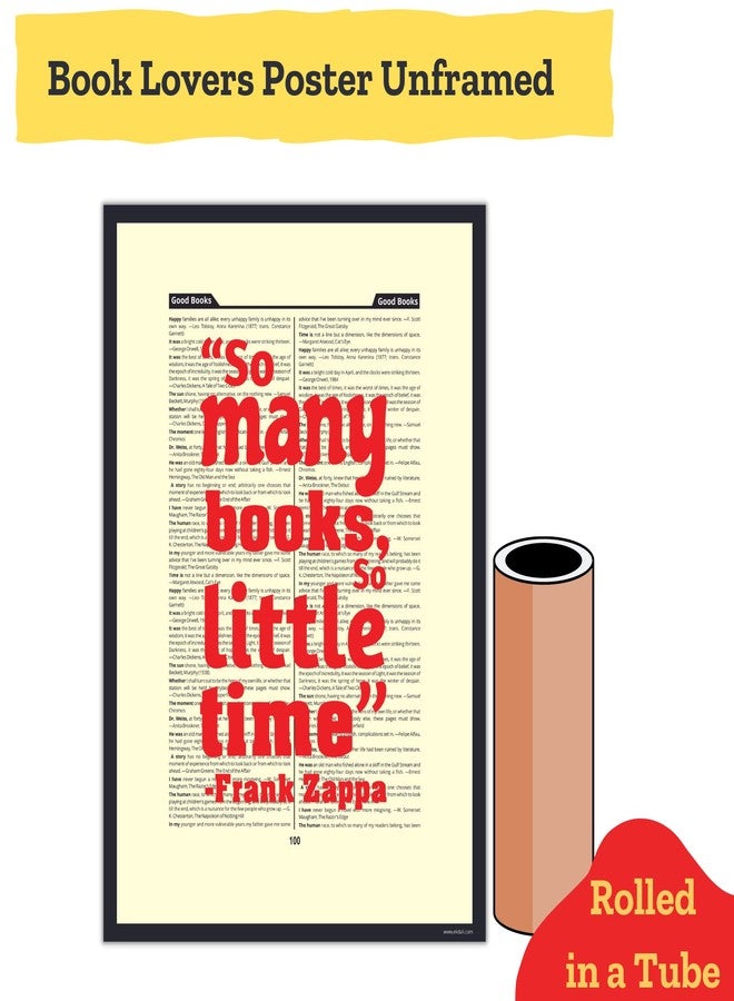 EKDALI Book Lovers Poster- Poster to put in study room - Ideal gift for book lovers - Bookish gifts - Poster size 13 X 19 inches - Image 4