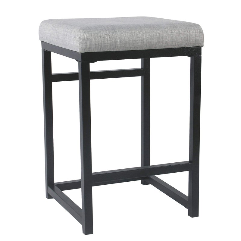 Spatial Order Home Decor | Modern 24-Inch Counter Stool | Backless Metal Frame Bar Stools Counter Height | Decorative Home Furniture, Natural - Image 1