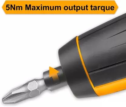 THS 4V Mini Screwdriver Set Electric Screwdriver Cordless Torque Setting LedLight 4V LithiumIon Cordless Screwdriver CSDLI0403 with Battery Charger - Image 4