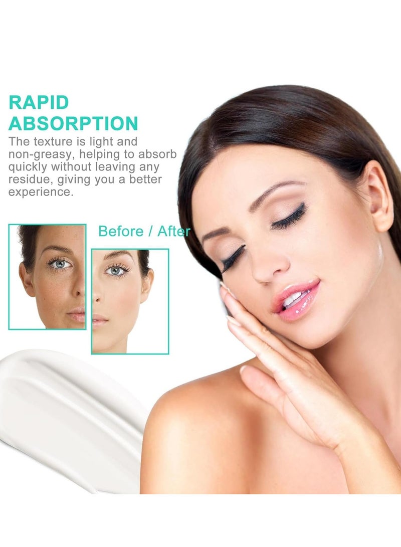 سوماكس كريم الوجه الريتينول المضاد للشيخوخة ، مرطب بالكولاجين وحمض الهيالورونيك وفيتامين E - شد وترطيب وتنعيم الخطوط الدقيقة - كريم النهار والليل للنساء والرجال ، 1.7 أونصة - Image 5