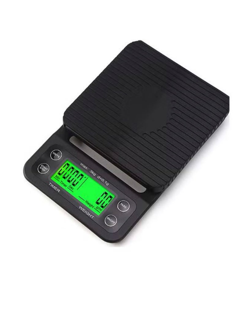 LCD Display Coffee Drip Scale Black - Image 1