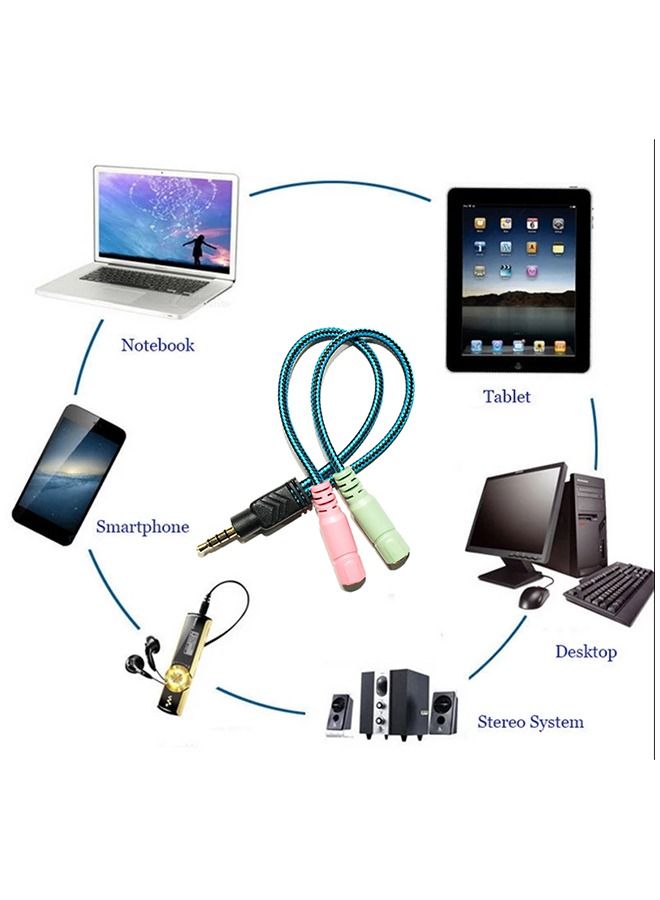 Umiwin 3.5mm Male To Female Interface Switch Wiring Line Practical Computer Earphone Splitter - Image 4
