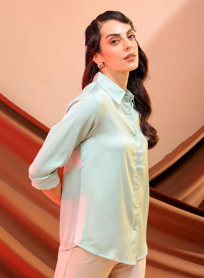 Freehand  Women Slim Fit Solid Shirt for Women | Best Price UAE