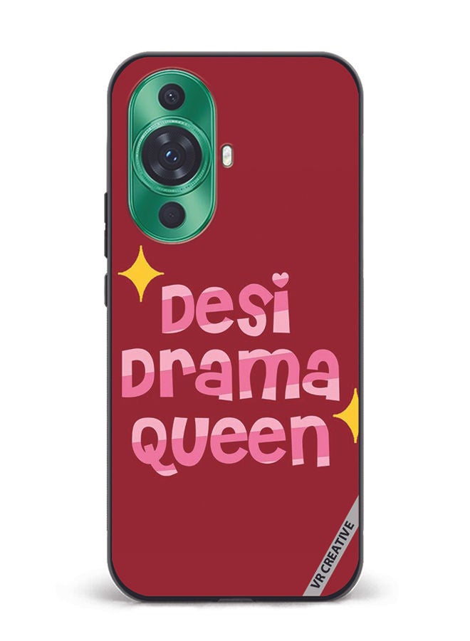 VR CREATIVE Protective Case Cover For Huawei nova 11 Desi Drama Queen Design Multicolour - Image 1