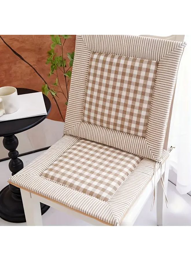 Coffee Dining Chair Cushions Plaid Stool Pads Nonslip Seat Covers For Home Office Kitchen - Image 1