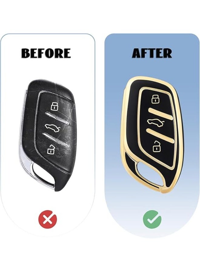 UShop Heat Resistant Polyurethane Car Key Protective Cover ✔ For MG MG4 MG5 MG6 MG ZS EV HS EHS ZX GT Roewe RX3 RX8 ERX5 RX5 I6 I5 - Image 2