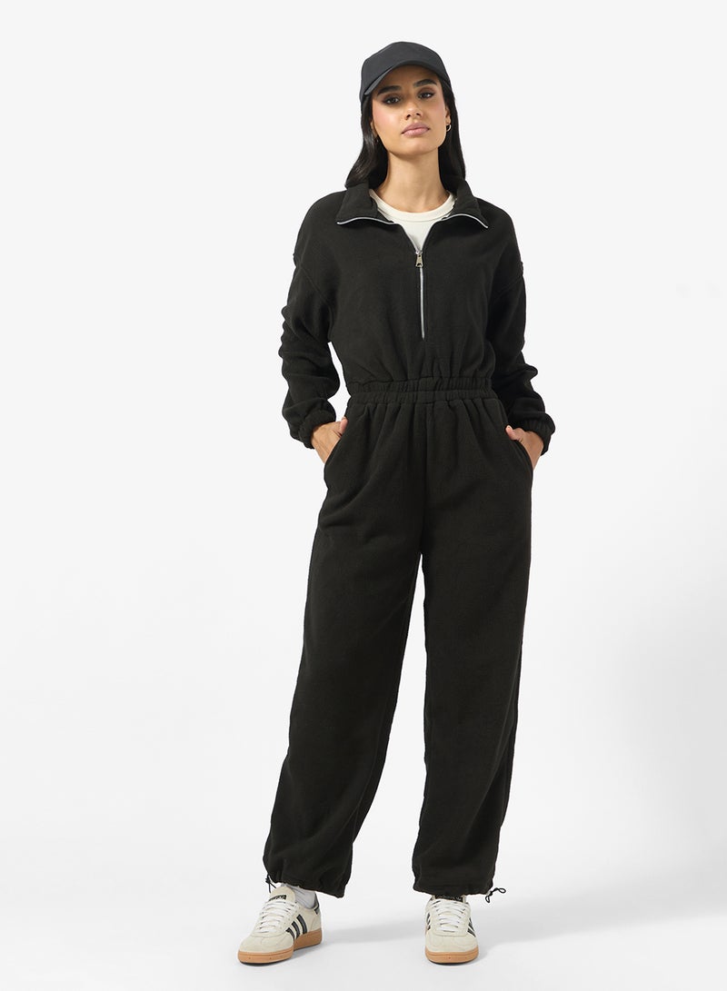 جينجر بدلة نوم بغطاء رأس وسحاب من الصوف - Image 1